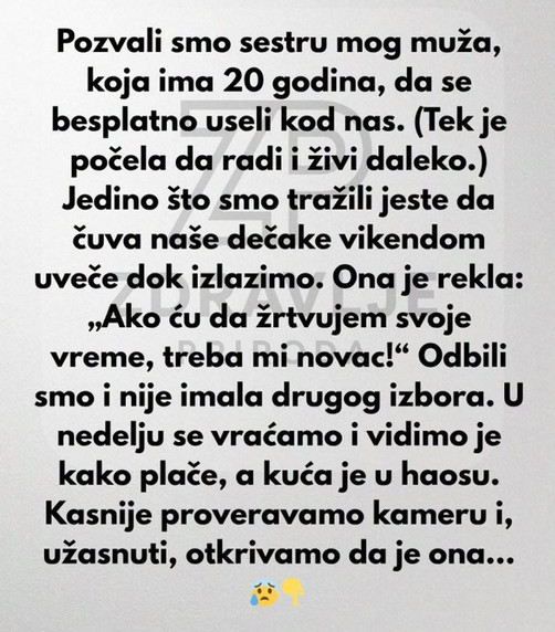 Neću da plaćam svoju zaovu za čuvanje dece — živi kod nas besplatno. - featured image Neću da plaćam svoju zaovu za čuvanje dece — živi kod nas besplatno. - featured image